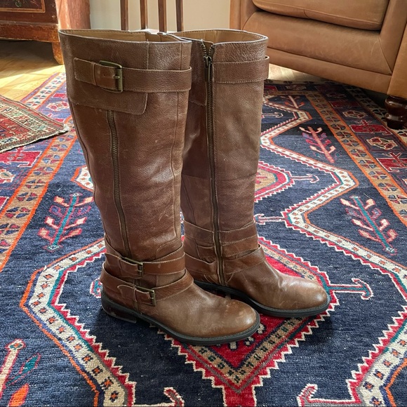 Enzo Angiolini Brown Leather Boots 